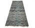 8 Feet Moroccan Gray Hand Woven Wool Runner Rug